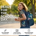 thumbnail image 2 of Kuiaobaty Crocodile Print Backpack and Lunch Box Set for Kids Boys Butterfly Flower Print Lunch Bag Pencil Case with Zipper Lightweight Backpack and Pencil Bag for School Camping Picnic, 2 of 7