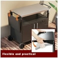 thumbnail image 5 of Open Box Vongrasig Grill Cart with Storage, Rolling BBQ Bar Table Stand, Black, 5 of 5