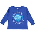 thumbnail image 3 of Inktastic Daddy's Fishing Buddy with Cute Blue Fish Boys or Girls Long Sleeve Toddler T-Shirt, 3 of 5