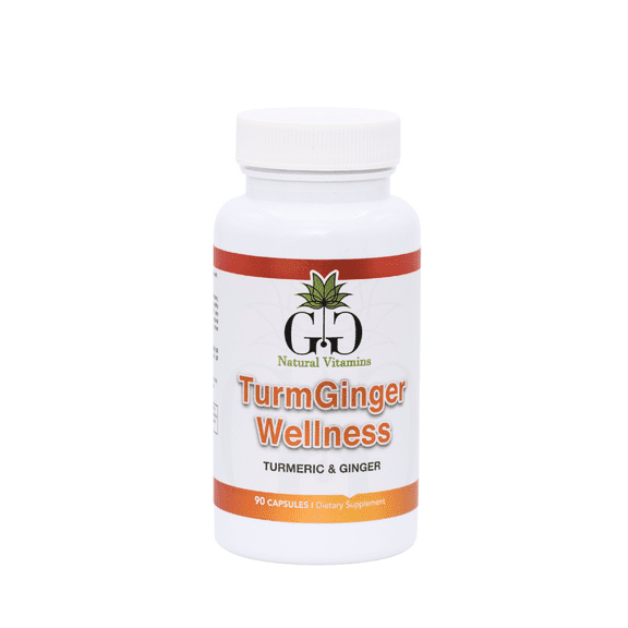 TurmGinger Wellness – Turmeric & Ginger Herbal Supplement – 90 Capsules