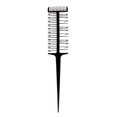 thumbnail image 2 of 2 Piezas de Peine Zulema Peine Iluminador Profesional para Teñir el Cabello Negro, 2 of 8