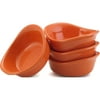 Rachael Ray Stoneware 3 oz. Dipping Cups Ramekins Set of 4 - Orange
