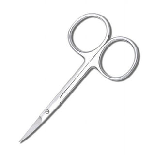 Embroidery Scissors - 4 1/2 Fine Cut Sharp Point Titanium Scissors  w/Sheath - Small Craft Snip Scissors - Gold - 3 Pairs 