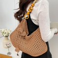 thumbnail image 5 of ibiyuan Womens Crossbody Purse Large Capacity Woven Shoulder Tote Handbag for Women, Casual Beach Commute Everyday Shoulder Purse Gifts For Teen Girls, 5 of 6