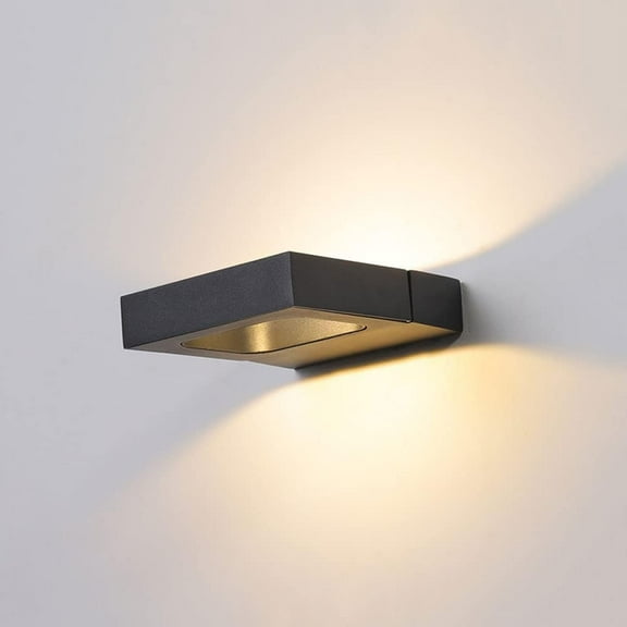 COB Wall Lights Indoor Up Down Wall Lamp, Adjustable Wall Sconce Lighting Fixture, 5W Wall Swivel Spotlights for Living Room Bedroom Bedside Hallway, 3000K Warm White