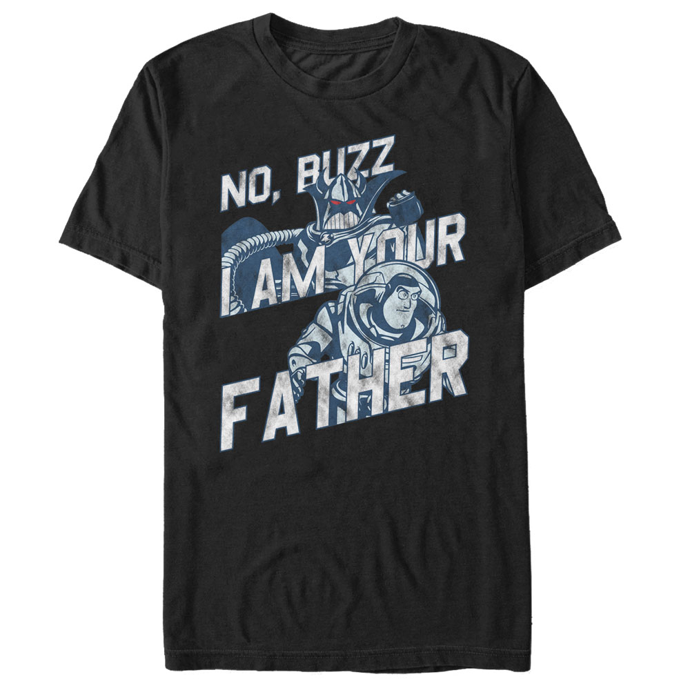 Men's Toy Story Zurg Buzz I am Your Father Graphic Tee Black Medium