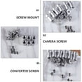 thumbnail image 5 of 1 set Metal 1/4 a 3/8 Adaptador de tornillo convertidor Tornillos roscados Tornillo adaptador Montaje, 5 of 5