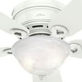 thumbnail image 4 of Hunter Fan Company Conroy 42 Inch Low Profile Ceiling Fan with Light, Snow White, 4 of 6