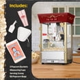 thumbnail image 5 of Great Northern Popcorn 8oz Matinee Popcorn Machine with Cart, Red, 5 of 8