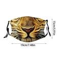 thumbnail image 3 of ONFD Funny Animal Face Reusable Washable With Tiger Cat Dog Monkey Pig Designs For Kids & Adults, 3 of 5