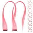 thumbnail image 1 of FESTFENDS 10Ud Extensiones De Para Mujer De Color Rosa Para Peinados DIY En Ocasiones Especiales, 1 of 8