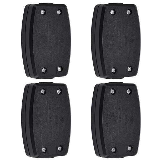 3 Terminal Electrical Junction Box 4 Pack Electrical Junction Box for Outdoor Lighting, and