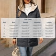 thumbnail image 3 of Womens Sherpa Lined Puffer Jacket Hooded Wave Quilted Full Zip Mid Length Padded with Poecets Warm Fall Winter Casual Outerwear, 3 of 8