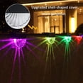 thumbnail image 4 of Luces solares para escaleras de terraza al aire libre, 4 luces para escalones de jardín con energía solar, impermeables, blanco cálido/cambio de color, 2 modos Feliz Sencillez, 4 of 5