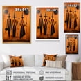 thumbnail image 4 of Designart "African Freedom Dream Art" People Framed Wall Art - Global Orange African American Art Entryway Framed Wall Art, 4 of 6