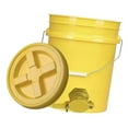 thumbnail image 2 of TISHITA Honey Bucket with Gate Pail Multifunction Dispenser Farm Extractor Equipment Yellow, 2 of 8