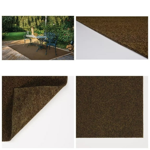 Grizzly bear grass 6 feet x 8 feet. Brown artificial grass carpet, used for indoor/outdoor artificial turf carpet, synthetic landscape artificial grass mat