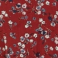 thumbnail image 4 of TRIXXI Robe de Soirée Rouge à Fleurs Manches Ballon Col Carré au-Dessus du Genou Ajustée + Évasée L, 4 of 4