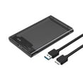 thumbnail image 1 of fastboy Transparent HDD Case SSD External Mechanical Hard Disk Drive Enclosure SATA to USB Adapter Support 6TB Mobile Device Gray USB 2.0, 1 of 6