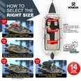 thumbnail image 3 of Knox B33-T33A-Z3 73-78 in. Universal 3 Bow Bimini Tops for Boats with Detachable Mesh Sidewalls, Charcoal Gray, 3 of 6