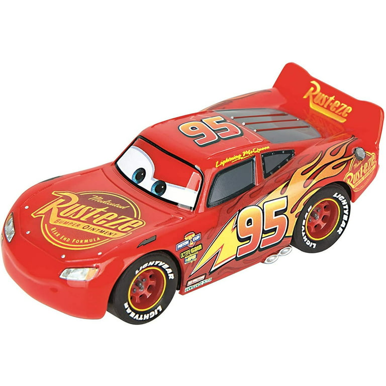  Carrera GO!!! 63516 Official Licensed Disney Pixar Cars Battery  Operated 1:43 Scale Slot Car Racing Toy Track Set with Jump Ramp Featuring Lightning  McQueen and Jackson Storm for Kids Ages 5