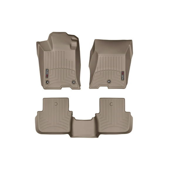 WeatherTech Custom Fit FloorLiners compatible with 2015-2020 Acura TLX - 1st & 2nd Row, Tan