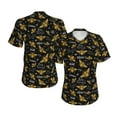 thumbnail image 3 of Goofa Hohey Bee Golden Embroidery Pattern Women's Slim-Fit Short-Sleeve V-Neck T-Shirt,Classic-Fit Short-Sleeve V-Neck T-Shirt-Medium, 3 of 5