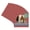 Brick Red, variant on Raspberry Red Picture Frame Mat for 14x14 Frames - Circle Opening for 10x10 Photos - 25 Mats