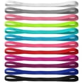 thumbnail image 2 of 12 Pcs Thin Non-slip Sport Headbands, Elastic Headband, Silicone Grip Exercise Hair and Sweatbands for Workout, Football, Basketball, Soccer, Tennis, Yoga and Golf, 2 of 7
