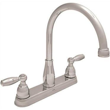 Delta Foundations 2-Handle Standard Kitchen Faucet in Chrome