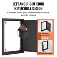 thumbnail image 6 of VEVOR BBQ Access Door, 16W x 22H Inch Single Outdoor Kitchen Door, Cold Plate Flush Mount Door, Wall Vertical Door with Handle, for BBQ Island, Grilling Station, Outside Cabinet, 6 of 9