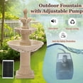 thumbnail image 5 of Haverchair Outdoor Pineapple Italian Water Fountain - 48.4" H Floor Bubbler Garden Waterfalls Fountain, 3 Tiered Cascading Freestanding Garden Fountain for Indoor, Yard, Lawn and Garden Décor, 5 of 8