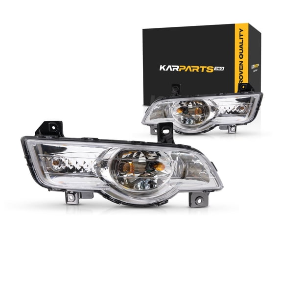 CarLights360: For 2009 2010 2011 2012 Chevy Traverse Turn Signal / Parking Light Assembly Driver and Passenger Side Pair DOT Certified w/ Bulbs Replaces GM2520194 GM2521194