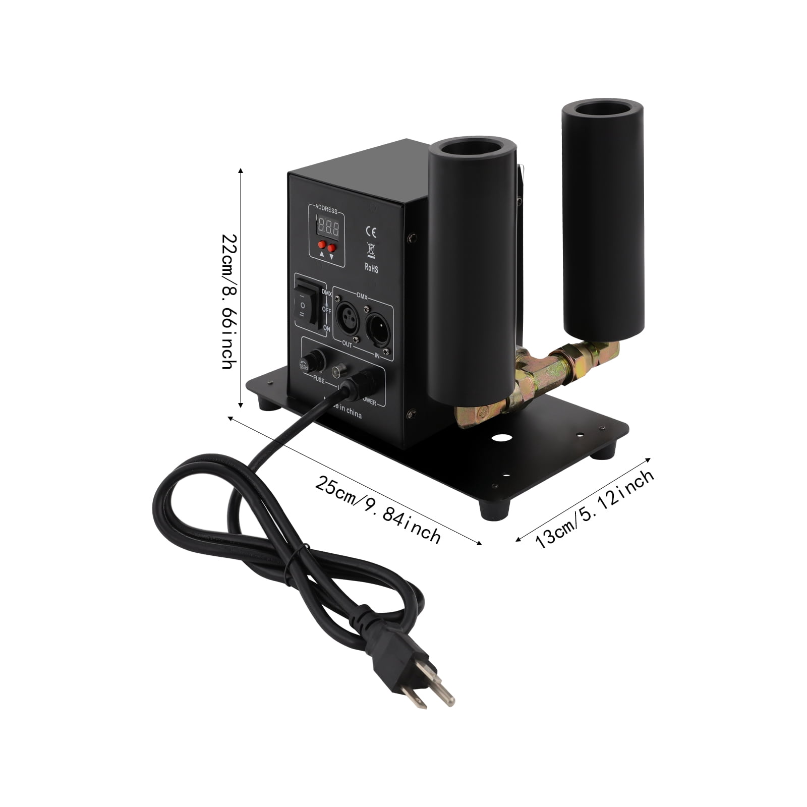 1 PCS CO2 Jet Machine, Dual Nozzles CO2 Fog Machine, Jet Fog Machine for various outdoor performances, concerts, clubs, parties, bars, banquets