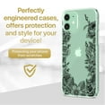 thumbnail image 2 of Case Yard iPhone-11 Case Clear Soft & Flexible TPU Ultra Low Profile Slim Fit Thin Shockproof Transparent Bumper Protective Cover Drop Protective Cell Phone Cases (Vintage Flowers), 2 of 8