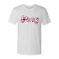 thumbnail image 2 of Wild Bobby, Pray Bubble Letters Inspirational/Christian Men Premium Tri Blend Tee, Heather White, X-Large, 2 of 6