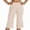 Beige, variant on Lixiuxyad Baggy Wide Leg Pants Women's Fashionable Casual Lace Solid Color Pajama Pants Capri Pants Beige
