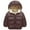 Coffee, variant on Jackets for Boys Kids Boys Girls Winter Coats & Jackets,Kids Toddler Lightweight Padded Hooded Puffer Autumn and Winter Coat Dark Green,Size for 18-24 Months