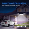 thumbnail image 2 of LED Security Lights 4000LM Super Bright Motion Sensor Light Outdoor, 42W 6000K, IP65 Waterproof, 3 Adjustable Heads Motion Activated Flood Light for Entryways, Stairs, Yard and Garage, 2 of 8