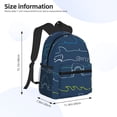 thumbnail image 4 of Gaeub Shark School Backpack Waterproof Bookbag for Men Women College High School Bags, 4 of 8
