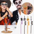 thumbnail image 2 of Clearance Home Decor Halloween Party Supplies Reusable Drinking Thematic Beverage Accessories for Kitchen Bar Black,27X0.6CM, 2 of 9