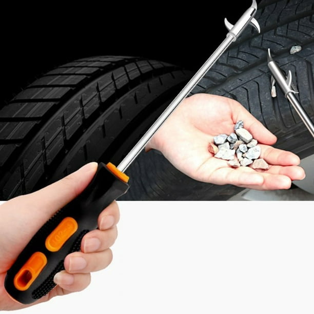 Outil de nettoyage de pneu de décapant de pierre cassé de rainure de  décapant de pierre de pneu de voiture 