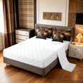 thumbnail image 4 of Manfei Woodland Animals King Bedding, Rustic Lion Sheep King Bed in a Bag, Dark Brown, Reversible, 7-Piece, 4 of 6
