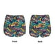 thumbnail image 3 of Balery Colorful Carp Streamer Pantalones cortos deportivos para mujer con forro y dos bolsillos, elásticos, para entrenamiento, gimnasio, yoga-Large, 3 of 7