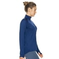 thumbnail image 2 of Expert Brand Women's Drimax Dri Fit Athletic Half Zipper Training Jacket, Navy, XXL, 2 of 5