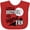 Red, variant on Inktastic Little Brother and Biggest Fan Baseball Family Fan Boys or Girls Baby Bib