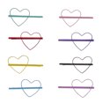 thumbnail image 1 of 8 pares Color Color Color Planeos Love Heart Heart Hollow Holkepins Abrazaderas Abrazaderas Accesorios para el cabello para Baby Girl Cumpleaños Regalo de Navidad, 1 of 5