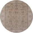 thumbnail image 1 of Ahgly Company Indoor Round Mid-Century Modern Dark Almond Brown Oriental Area Rugs, 4' Round, 1 of 6