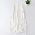 thumbnail image 1 of XiYing Robes d'Été pour Femmes, Robe Camisole d'Été Sans Manches à Col Rond de Couleur Unie pour Femmes, Tenue Décontractée Quotidienne, Convient aux Tailles G-TG,, 1 of 5