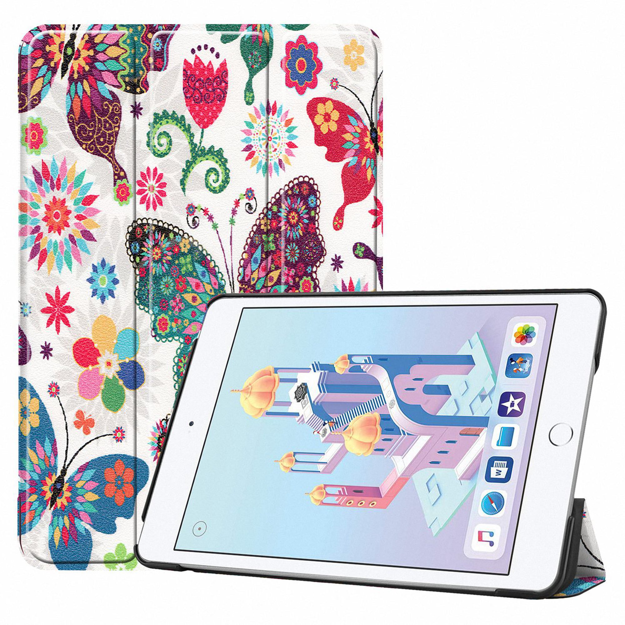 Femkeva iPad Mini 5 Smart Case Colorful Pattern Ultra Slim Lightweight Stand Auto Sleep/Wake Cover for iPad Mini 5 7.9 2019 New iPad Mini 2019